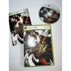Street Fighter IV Microsoft Xbox 360 Vintage Video Game RARE. With Manuel & Case